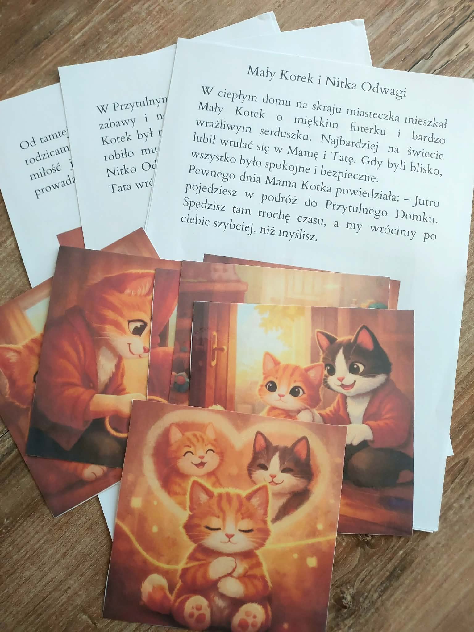 Mały Kotek i nitka odwagi